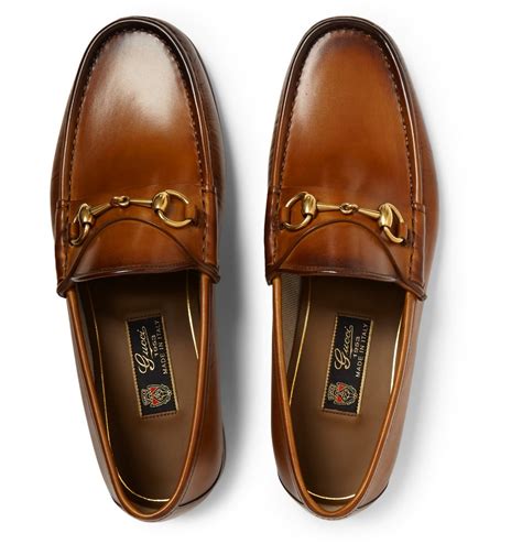 gucci horsebit 1955 loafers|men's brown gucci loafers.